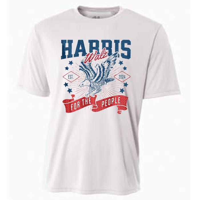 Harris Walz 2024 Election President Kamala Harris Tim Waltz Cooling Performance Crew T-Shirt