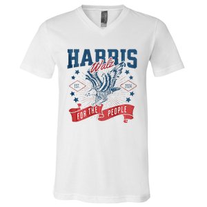 Harris Walz 2024 Election President Kamala Harris Tim Waltz V-Neck T-Shirt