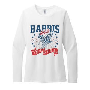 Harris Walz 2024 Election President Kamala Harris Tim Waltz Womens CVC Long Sleeve Shirt