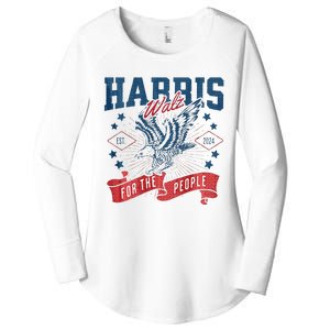 Harris Walz 2024 Election President Kamala Harris Tim Waltz Women's Perfect Tri Tunic Long Sleeve Shirt