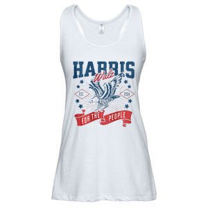 Harris Walz 2024 Election President Kamala Harris Tim Waltz Ladies Essential Flowy Tank