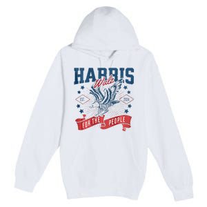 Harris Walz 2024 Election President Kamala Harris Tim Waltz Premium Pullover Hoodie