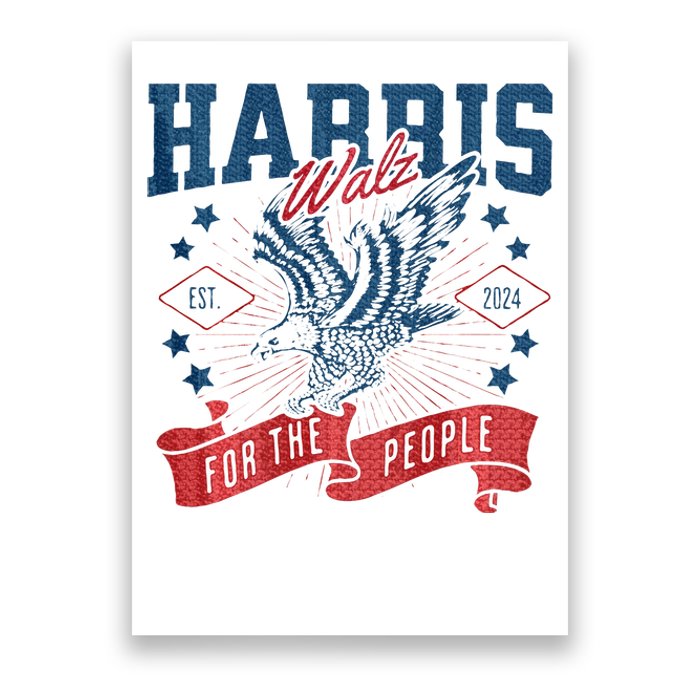 Harris Walz 2024 Election President Kamala Harris Tim Waltz Poster