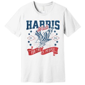 Harris Walz 2024 Election President Kamala Harris Tim Waltz Premium T-Shirt