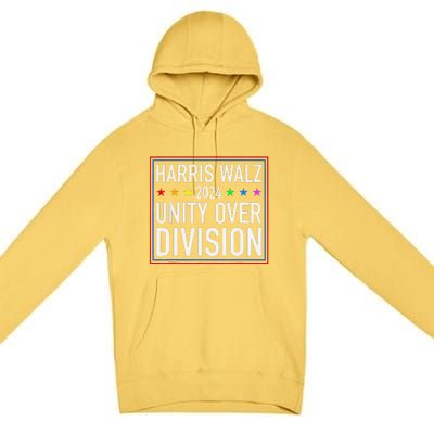 Harris Waltz 2024 Unity Over Division Premium Pullover Hoodie