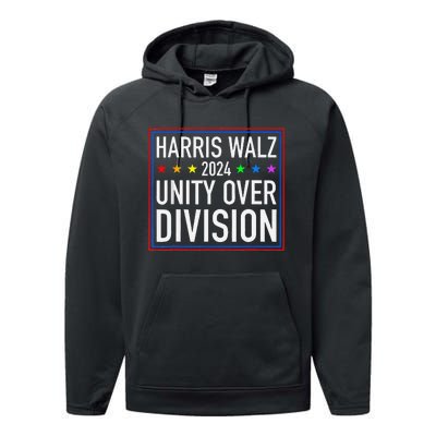 Harris Waltz 2024 Unity Over Division Performance Fleece Hoodie