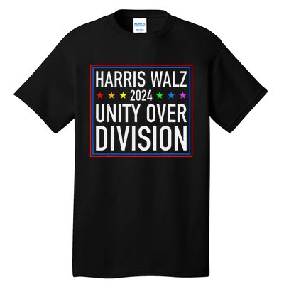 Harris Waltz 2024 Unity Over Division Tall T-Shirt