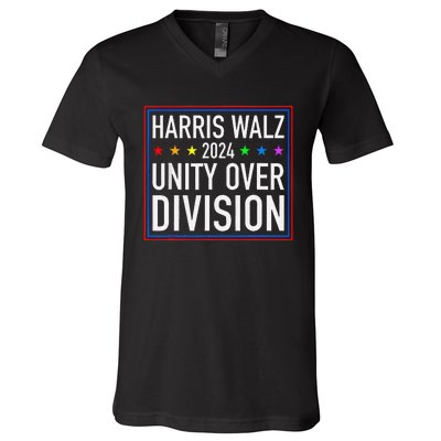 Harris Waltz 2024 Unity Over Division V-Neck T-Shirt