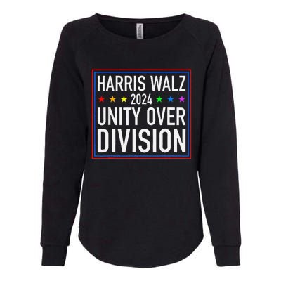 Harris Waltz 2024 Unity Over Division Womens California Wash Sweatshirt