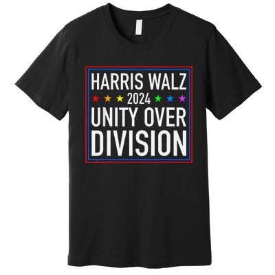 Harris Waltz 2024 Unity Over Division Premium T-Shirt