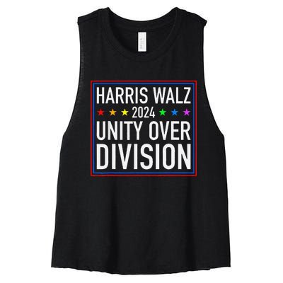 Harris Waltz 2024 Unity Over Division Women's Racerback Cropped Tank