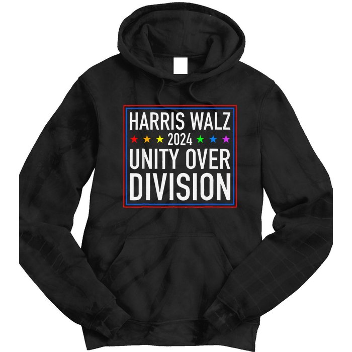 Harris Waltz 2024 Unity Over Division Tie Dye Hoodie