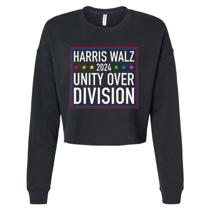 Harris Waltz 2024 Unity Over Division Cropped Pullover Crew