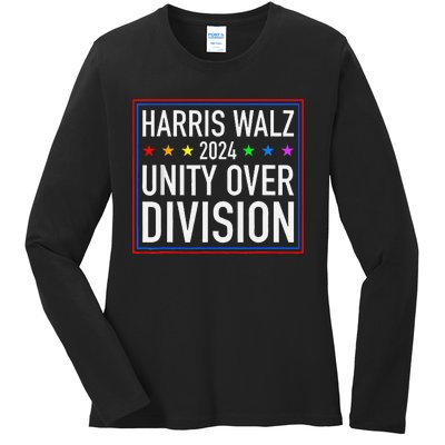 Harris Waltz 2024 Unity Over Division Ladies Long Sleeve Shirt