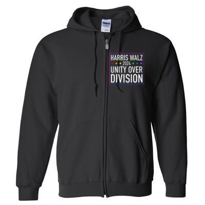 Harris Waltz 2024 Unity Over Division Full Zip Hoodie