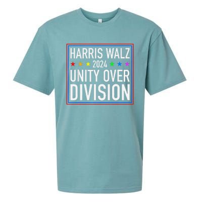 Harris Waltz 2024 Unity Over Division Sueded Cloud Jersey T-Shirt