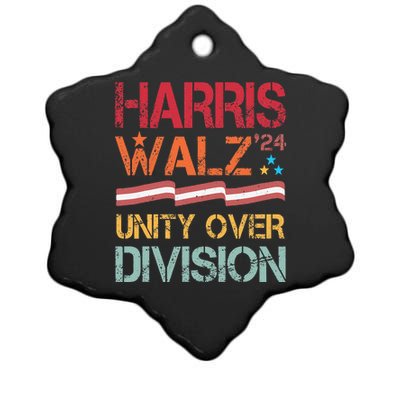 Harris Waltz 2024 Unity Over Division Ceramic Star Ornament