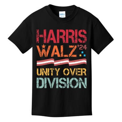 Harris Waltz 2024 Unity Over Division Kids T-Shirt