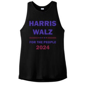 Harris Waltz 2024 For The People Kamala Harris Tim Waltz Ladies PosiCharge Tri-Blend Wicking Tank