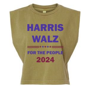 Harris Waltz 2024 For The People Kamala Harris Tim Waltz Garment-Dyed Women's Muscle Tee