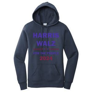 Harris Waltz 2024 For The People Kamala Harris Tim Waltz Women's Pullover Hoodie