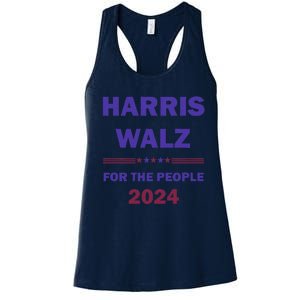 Harris Waltz 2024 For The People Kamala Harris Tim Waltz Women's Racerback Tank