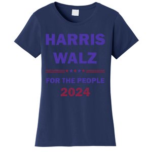 Harris Waltz 2024 For The People Kamala Harris Tim Waltz Women's T-Shirt