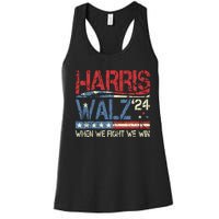 Harris Waltz 2024 Election Kamala Harris Tim Walz 2024 Women's Racerback Tank