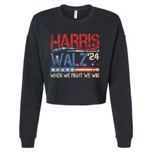 Harris Waltz 2024 Election Kamala Harris Tim Walz 2024 Cropped Pullover Crew