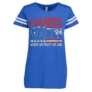 Harris Waltz 2024 Election Kamala Harris Tim Walz 2024 Enza Ladies Jersey Football T-Shirt