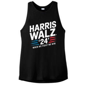 Harris Walz 24 Leading The Charge For Progress Ladies PosiCharge Tri-Blend Wicking Tank