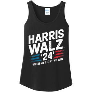 Harris Walz 24 Leading The Charge For Progress Ladies Essential Tank