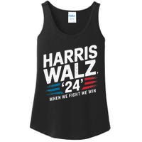 Harris Walz 24 Leading The Charge For Progress Ladies Essential Tank