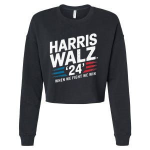 Harris Walz 24 Leading The Charge For Progress Cropped Pullover Crew