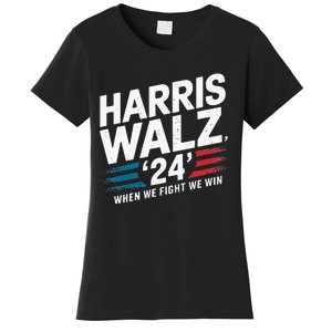 Harris Walz 24 Leading The Charge For Progress Women's T-Shirt