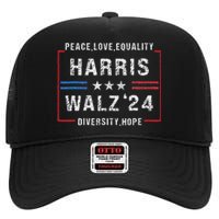 Harris Waltz 2024 Election Kamala Harris Tim Walz Waltz 2024 High Crown Mesh Back Trucker Hat