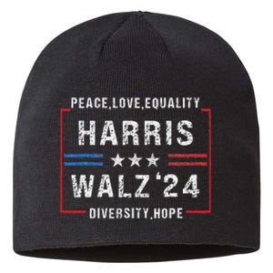 Harris Waltz 2024 Election Kamala Harris Tim Walz Waltz 2024 Sustainable Beanie