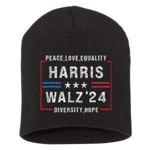 Harris Waltz 2024 Election Kamala Harris Tim Walz Waltz 2024 Short Acrylic Beanie