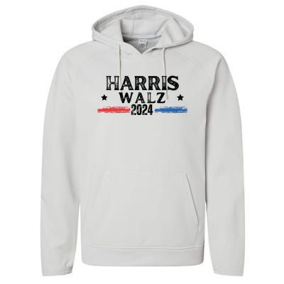 Harris Walz 2024 Kamala Rally Performance Fleece Hoodie