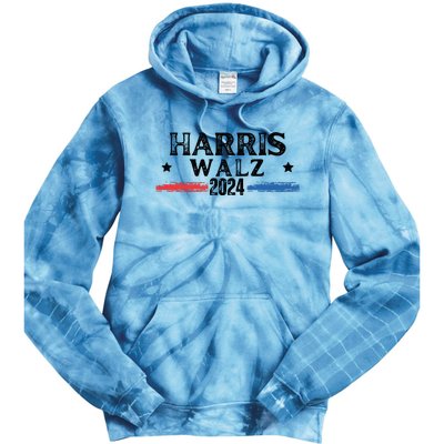 Harris Walz 2024 Kamala Rally Tie Dye Hoodie