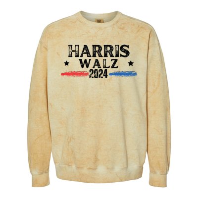 Harris Walz 2024 Kamala Rally Colorblast Crewneck Sweatshirt