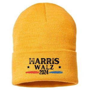 Harris Walz 2024 Kamala Rally Sustainable Knit Beanie