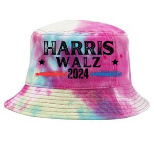 Harris Walz 2024 Kamala Rally Tie-Dyed Bucket Hat