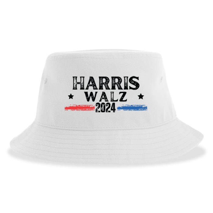 Harris Walz 2024 Kamala Rally Sustainable Bucket Hat