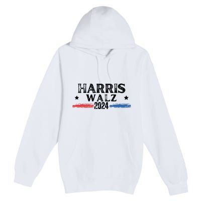 Harris Walz 2024 Kamala Rally Premium Pullover Hoodie