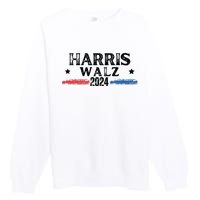 Harris Walz 2024 Kamala Rally Premium Crewneck Sweatshirt