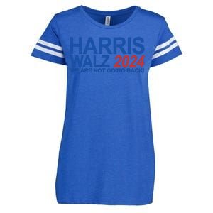 Harris Walz 2024 We Are Not Going Back Political Enza Ladies Jersey Football T-Shirt