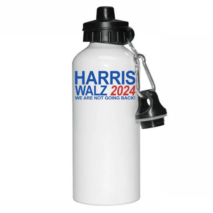 Harris Walz 2024 We Are Not Going Back Political Aluminum Water Bottle