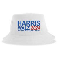 Harris Walz 2024 We Are Not Going Back Political Sustainable Bucket Hat