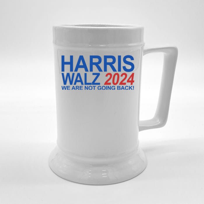 Harris Walz 2024 We Are Not Going Back Political Beer Stein